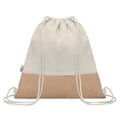 TRIGE - GRS-certified Recycled Cotton & Jute Drawstring Bag - Natural-