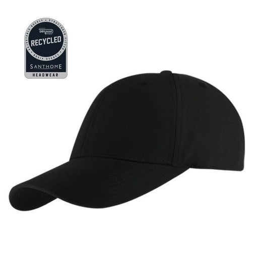 ULTRA - Santhome RPET 6 Panel DryNCool® Sport Cap-Black-