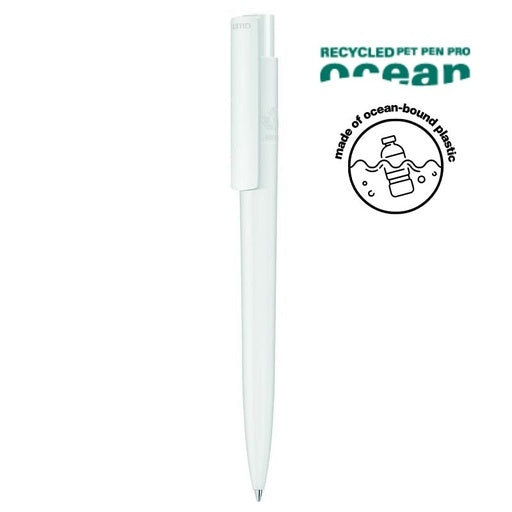 UMA PRO F OCEAN Recycled Plastic Pen-White-
